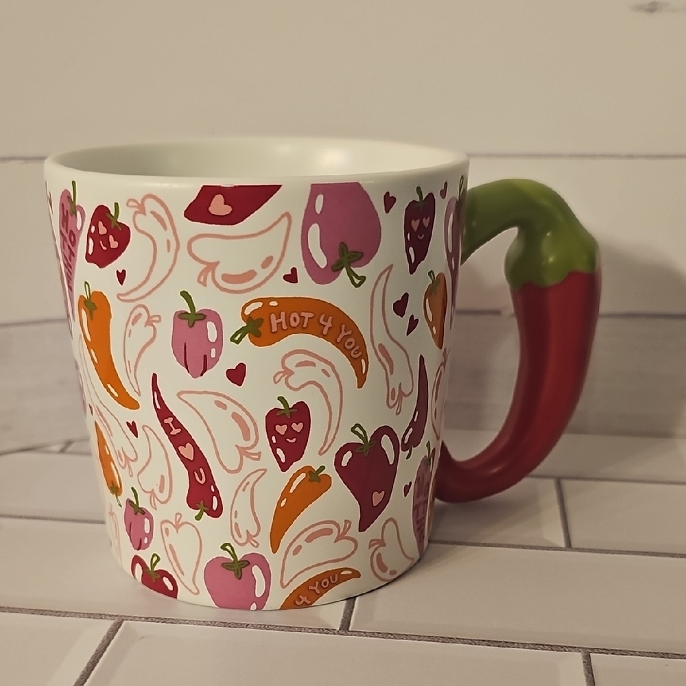 Chili Pepper Mug with Colorful Design